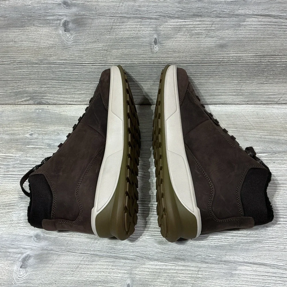 ECCO Byway 2.0 Waterproof Lace-up Boots Brown Leather Size EU 46 12-12.5 US NEW